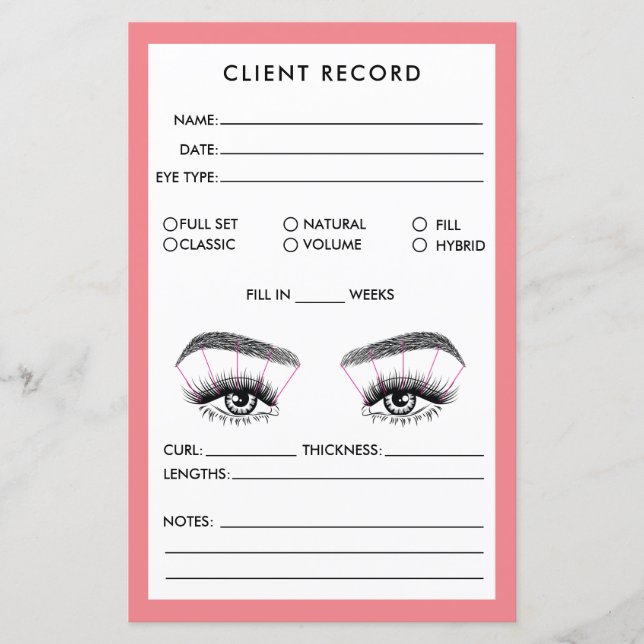 Lash Client Record Add Logo  (Front)