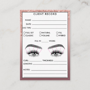 Lash Client Record Ajouter un Carte de visite de l