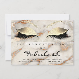 Lash Extension Aftercare Instruction Copper Marbl