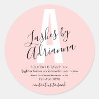 Lash Extension Aftercare pink monogram