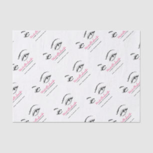Lash Extension Black and White Makeup Artist Brow Tissue Paper