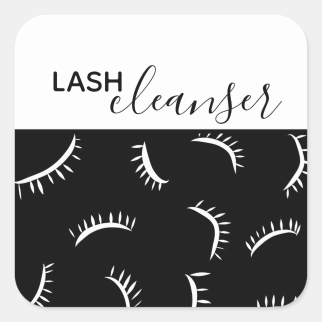 Lash Extension Cleanser étiquette pour la post-pri (Devant)