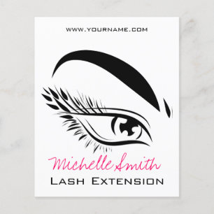 Lash Extension Makeup Artist Black and White Eye  Flyer
