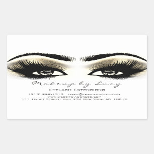 Lash Extension Makeup Beauty Golden Eyes White Sticker