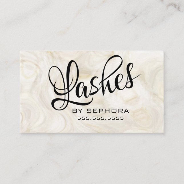 Lash Extensions Beauty Consultant Expert  Business Card (Front)