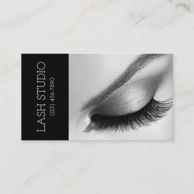 Lash Extensions Brochures & Lashes Carte de visite (Devant)