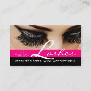 Lash Extensions Lashes Beauty Cosmetology Salon Business Card