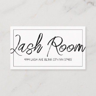 Lash Extensions Modern Clean Business Card