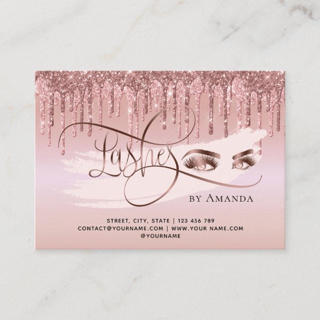 Lash Lashes Aftercare Lashes Carte d'Aftercare Mar (Devant)