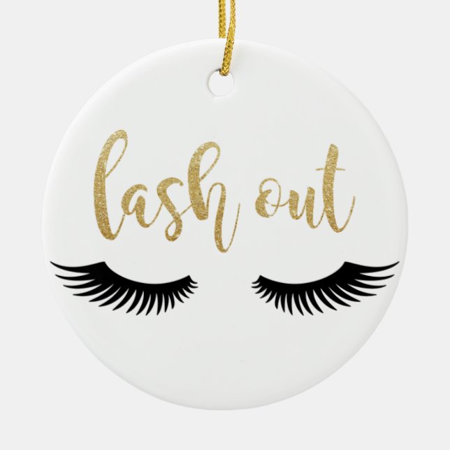 lash-out-lse-metal-travel-mugs ceramic ornament (Front)