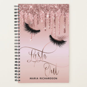 Lash Out Makeup Eyebrow Eyes Lashes Dripping Gold Planner