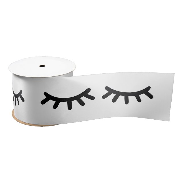 Lash Print Ribbon Satin Ribbon (Spool)