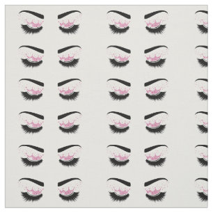 lash queen long lashes with crown eyes makeup art fabric