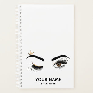 Lash Queen Wink Eye Makeup Artist Long Lashes Planner