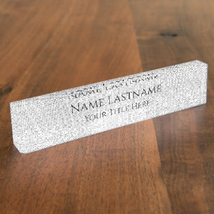 Lash Salon Makeup Artist Minimal Event Planner Nameplate