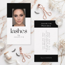 Lash Technician Elegant Photo Black And White