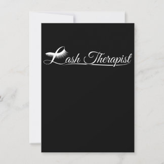 Lash Therapist Eyelash Lover Lash Tech L Thank You Card