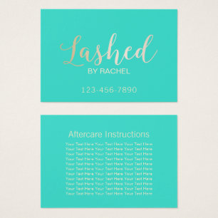 Lashed Makeup Artist Aftercare Instructions