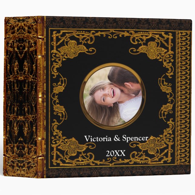 Lasher Insert Your Own Photo Monogram Binder (Front/Spine)