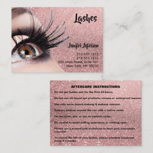 Lashes Aftercare Business Card