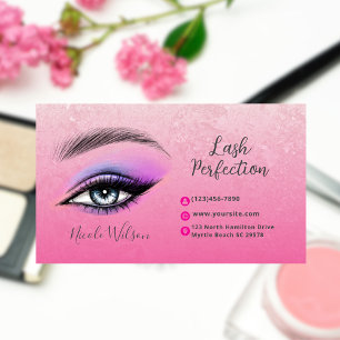 Lashes and Brows Beauty Makeup Business Card