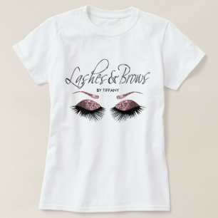 Lashes and Brows -  Dusty Rose T-Shirt