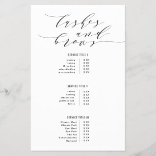 Lashes and Brows Flyer