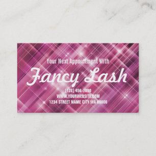 Lashes Beauty Salon Spa Appointment Card