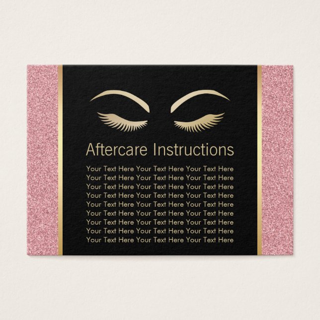 Lashes & Brow Maquillage Artiste Instructions (Devant)