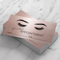 Lashes Brows Makeup Rose Gold Salon Appointment