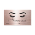 Lashes Brows Makeup Rose Gold Salon Appointment