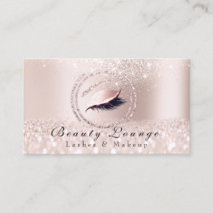 Lashes Extension Makeup Artist Eyes Rose Appointment Card