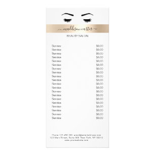 Lashes Eye Brow Flyer Rack Card