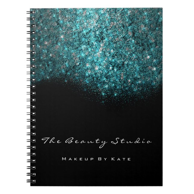Lashes Eyes Makeup SPA Hair Artist Ocean Blue Notebook (Front)