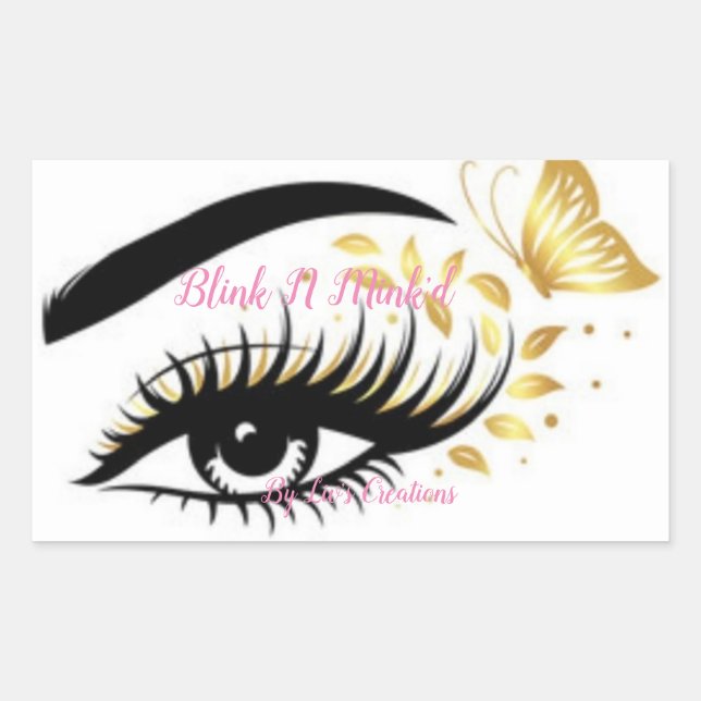 Lashes Logo Sticker (Front)