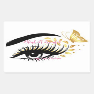 Lashes Logo Sticker