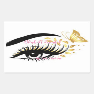 Lashes Logo Sticker