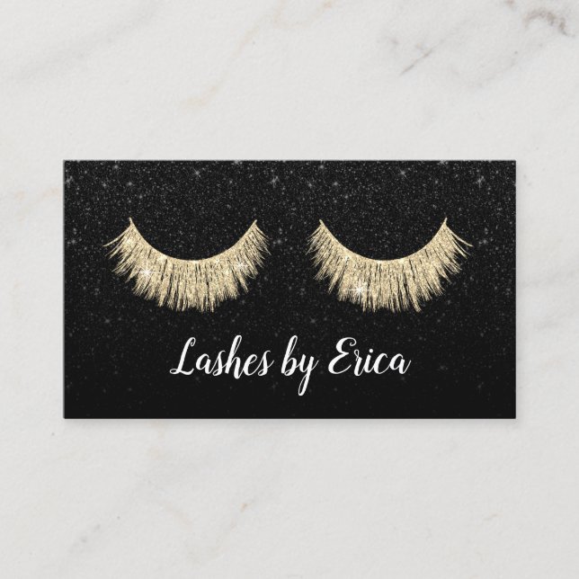 Lashes Makeup Artist Black Glitter Loyalty (Front)