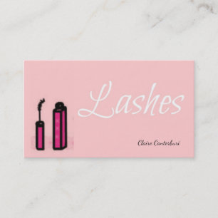 Lashes Makeup Artist Business Card