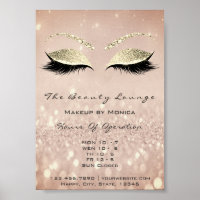 Lashes Makeup Artist Glitter Beauty Salon Skinny