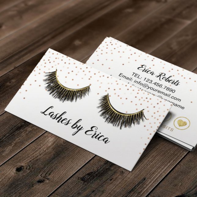 Lashes Makeup Artist Rose Gold Confetti Loyalty (Creator Uploaded)