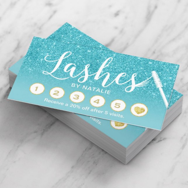 Lashes Makeup Artist Turquoise Ombre Loyalty Punch (Creator Uploaded)