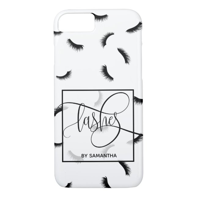Lashes Pattern Lots of Lashes Eyelash Lash Artist Case-Mate iPhone Case (Back)