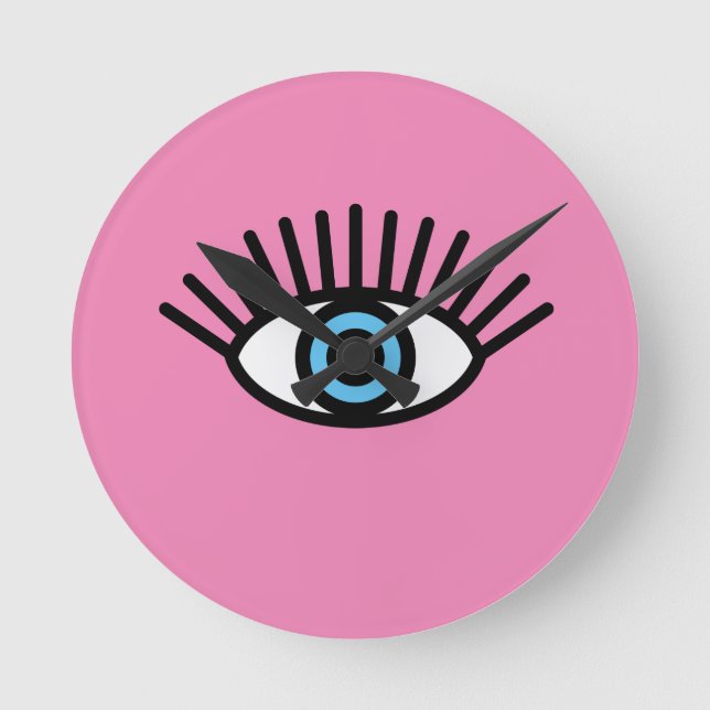 Lashes Round Clock (Front)