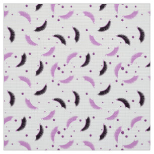 Lashes with purple glitter pattern fabric