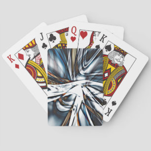 Lashing of rustic and flashy clippings and strokes playing cards