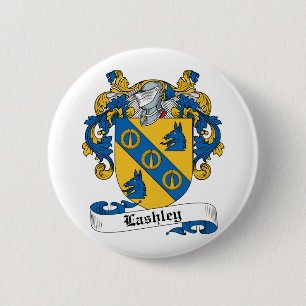 Lashley Family Crest 2 Inch Round Button