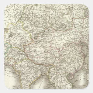 L'Asie - Asia Square Sticker