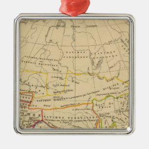 L'Asie, l'an 322 av JC Metal Ornament