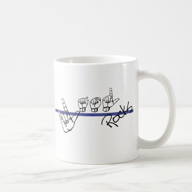 L'ASL bascule la tasse de café (le côté) (Droite)